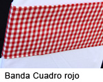 Banda Cuadros Rojo Blanco