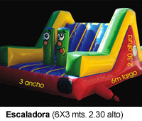 Brincolín Escaladora 6x3 mts. 2.30 altura
