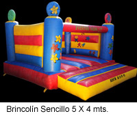 Brincolín Sencillo 5x4 mts.