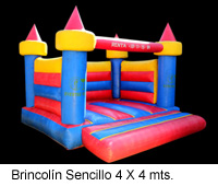 Brincolín Sencillo 4x4 mts.