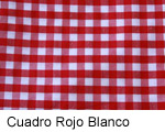 Mantel Cuadros Rojo y Blanco
