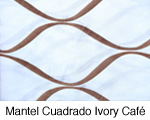 Mantel Cuadrado Plata Cadena