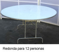 Redonda para 12 personas