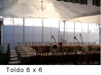 Toldo 6 x 6 mts.