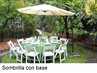 Sombrilla con base