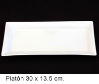 Platón 30 x 13.5 cm.